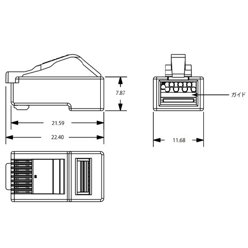 モジュラープラグ EA764BR−3