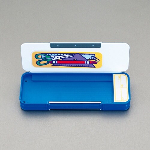 両開き式ペンケース(青) EA765FM−1