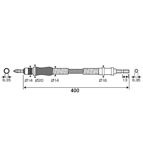 ビットホルダー(フレキシブル) EA813A−3A