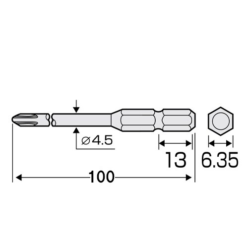 喰い付ビット EA813A−76A