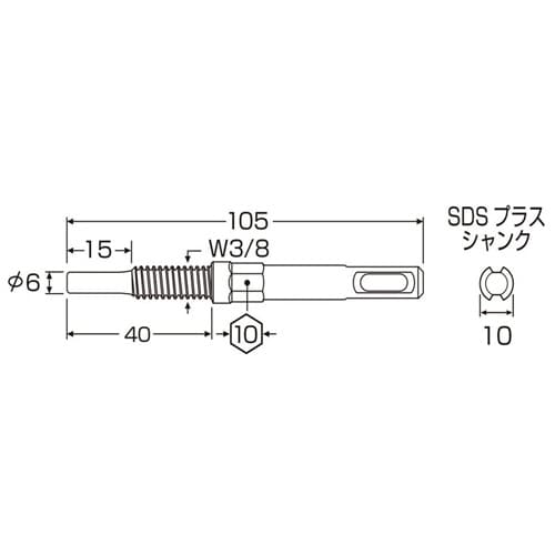 アンカー抜きビット EA813AM−61