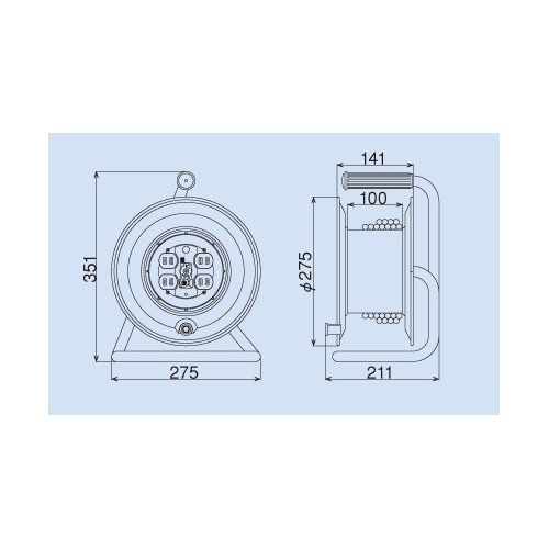 コンセント固定リール EA815FC−30