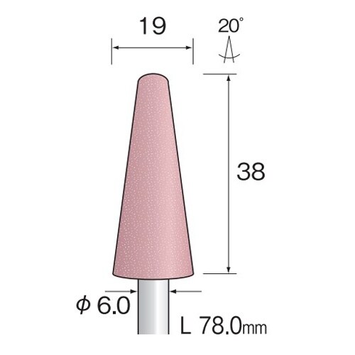 軸付砥石(砲弾型) EA819BG−1
