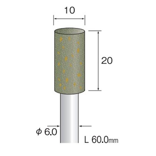 軸付ゴム砥石(#80) EA819BH−103