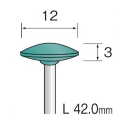 軸付ゴム砥石 EA819ED−16