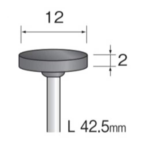 軸付ゴム砥石 EA819ED−17