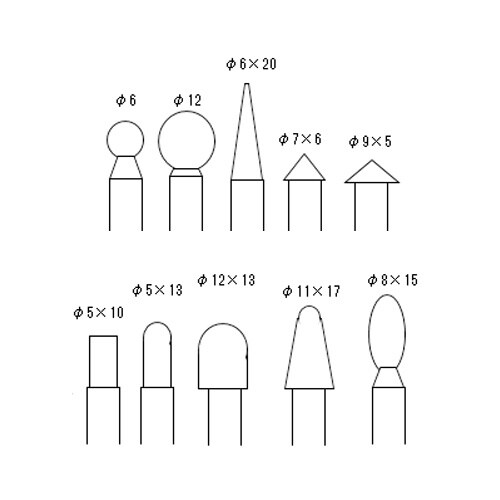 ダイヤモンドバー(6mm軸) EA819SY−63