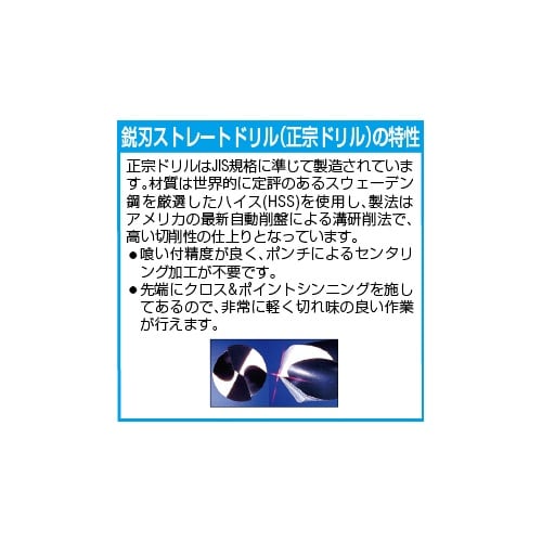 鋭刃ストレートドリルセット EA824−121