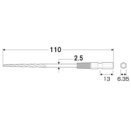 木ねじ下穴錐 EA824DM−125