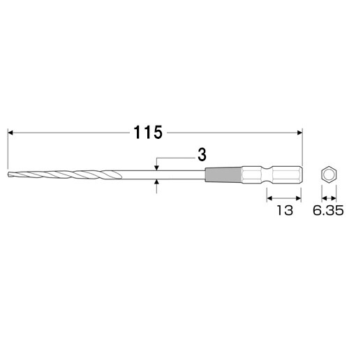 木ねじ下穴錐 EA824DM−130