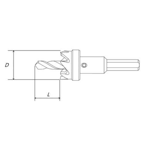 ホールソー(六角軸/HSS) EA824HS−25