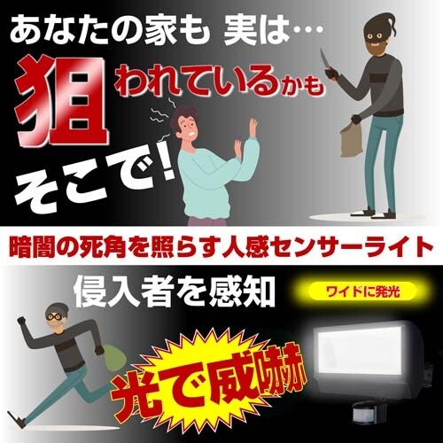 LEDセンサーライト EA864CB−192