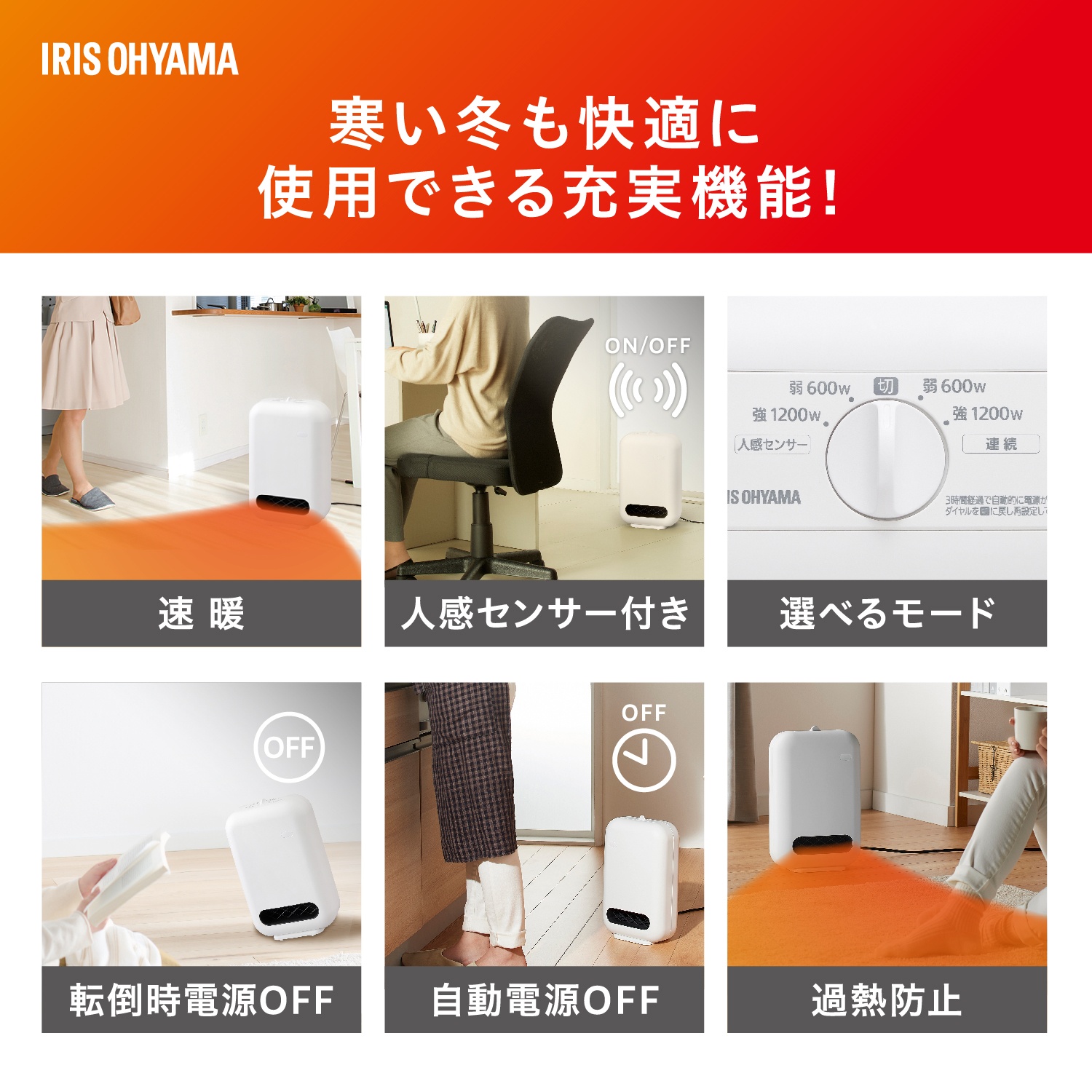 セラミックファンヒーター EA897CW−41D