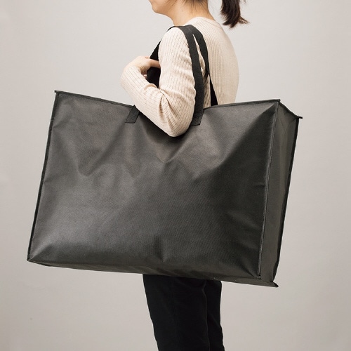 Fバッグ チャック付3L 黒 5枚×10束