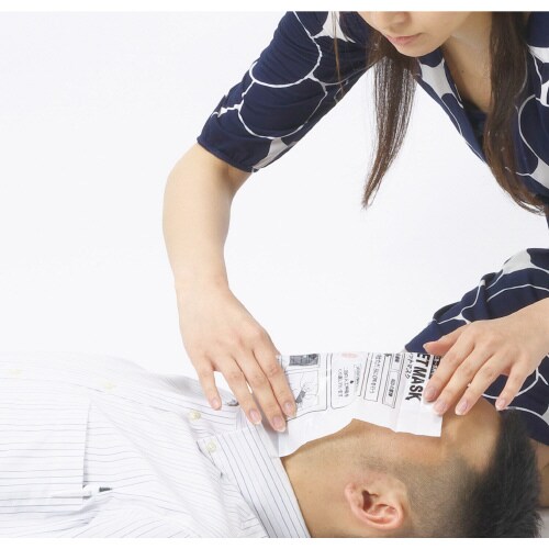 タブレットマスクケース付オレンジ×ブラック50個組