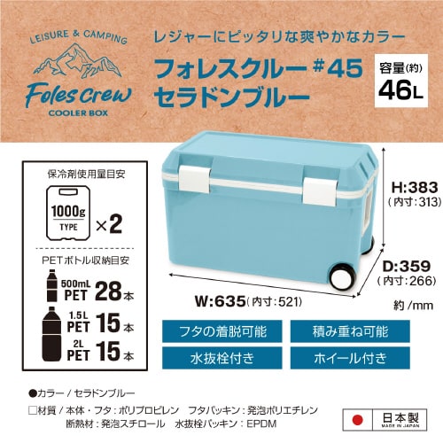 フォレスクルー45 セラドンブルー