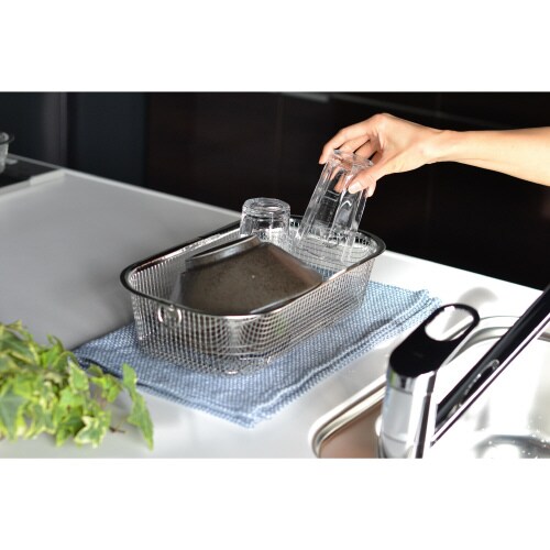 すっきり暮らす水切りかご深型日本製