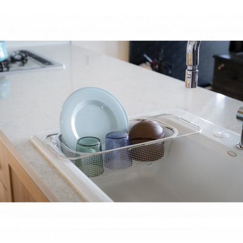 すっきり暮らす水切りかご深型シンク渡しタイプ