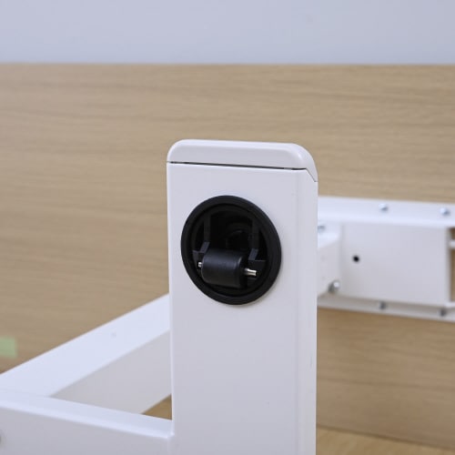 レバー式昇降テーブル ホワイト