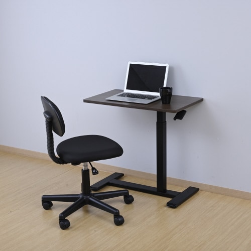 レバー式昇降テーブル ブラック