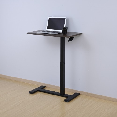 レバー式昇降テーブル ブラック