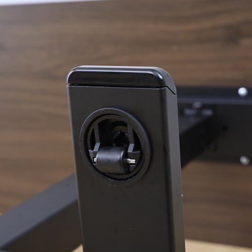 レバー式昇降テーブル ブラック