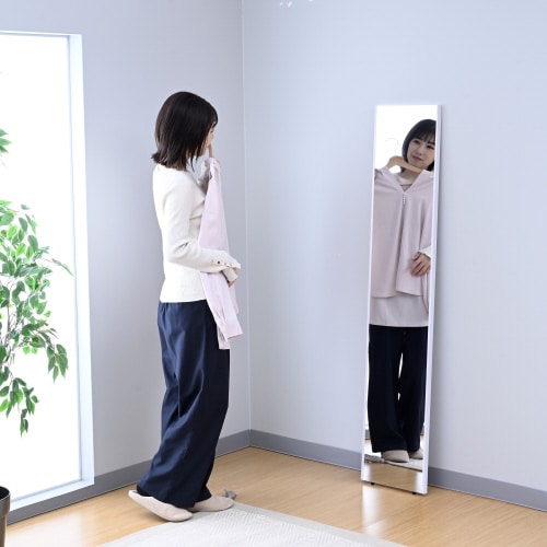 割れないフィルムミラー 30×150cm WH色