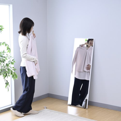 割れないフィルムミラー 40×120cm WH色