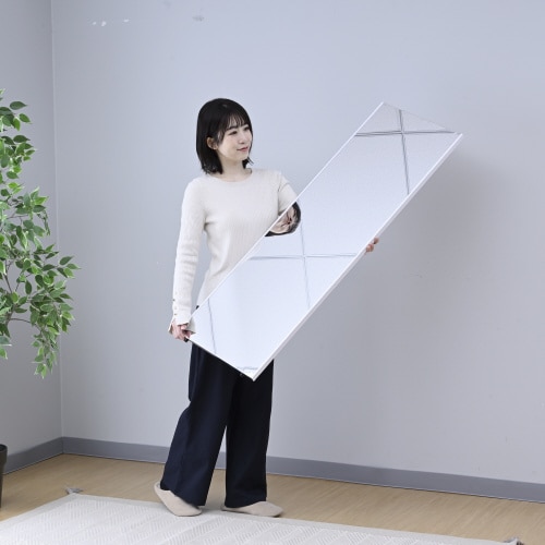 割れないフィルムミラー 40×120cm WH色