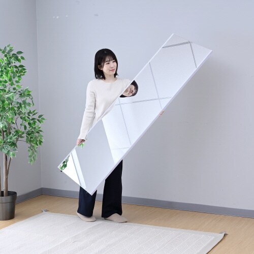 割れないフィルムミラー 50×160cm WH色