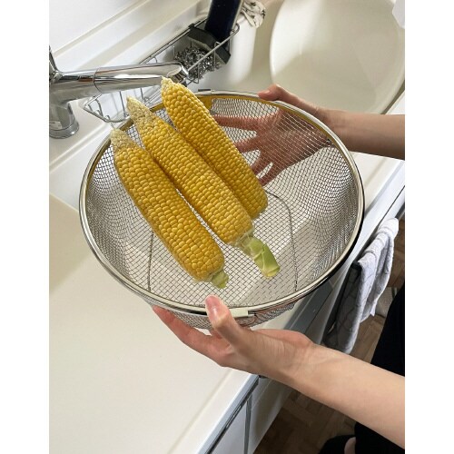 すっきり暮らす水切りかごまるい深型日本製