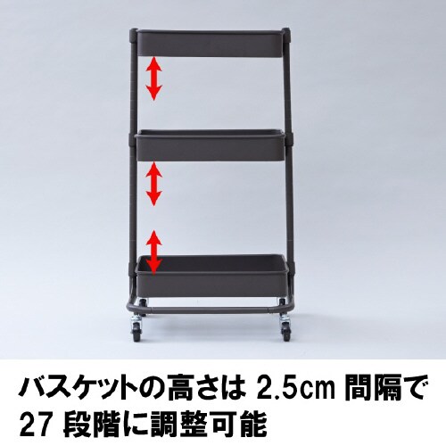 バスケットトローリーライト ブラウン