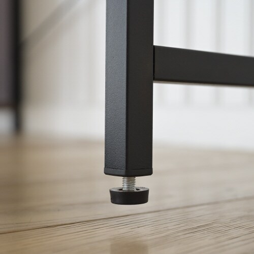 ラック付きデスク ブラウン