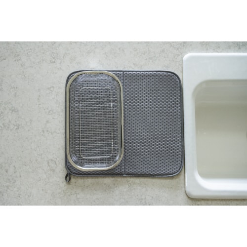 すっきり暮らす水切りかご浅型マットセット