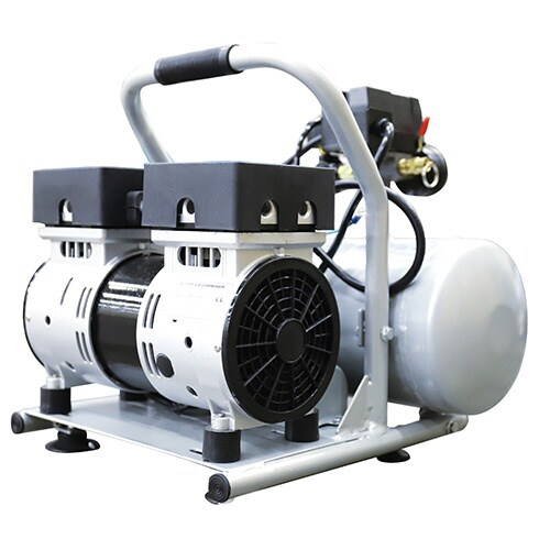 静音オイルレスエアーコンプレッサーアルミタンク仕様