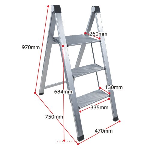 片面式アルミ踏台