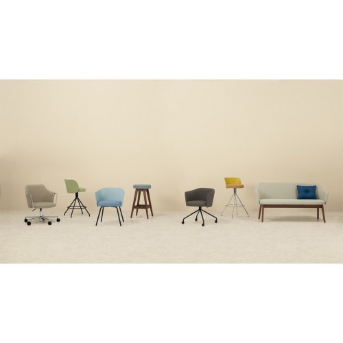 ハイチェア コーデ 固定脚(座回転)