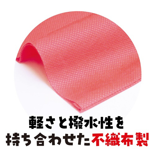 カラー不織布 エイサー打掛 黒(襟赤)S 帯付