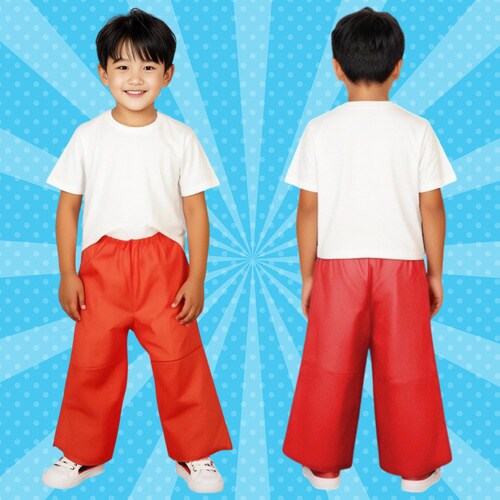 衣装 不織布ズボン 赤
