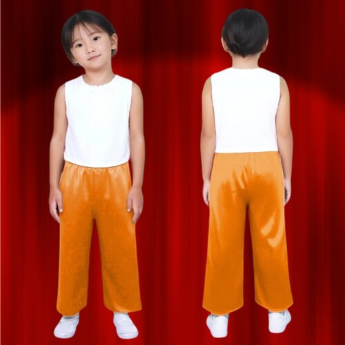 ソフトサテンズボン C オレンジ