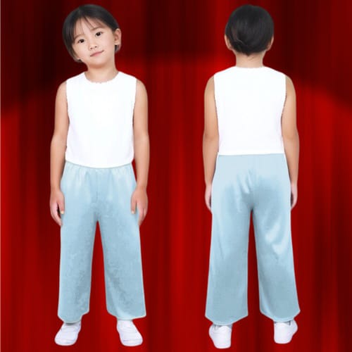 ソフトサテンズボン C 水色