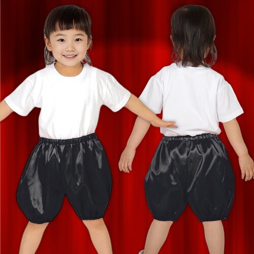 ソフトサテン かぼちゃパンツ Cサイズ 黒