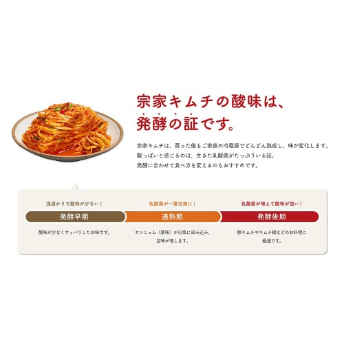 宗家キムチ おいしさこだわりキムチ 750g×3個