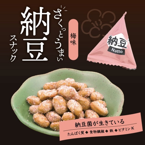 さくっとうまい納豆スナック(梅味) 42g×12袋