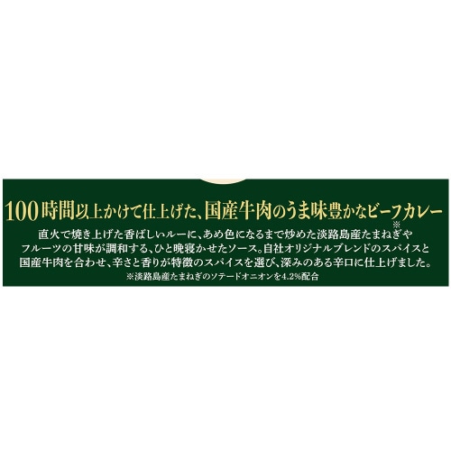 国産牛肉の100時間かけたビーフカレー辛口 10個