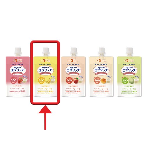 エプリッチパウチゼリー バナナ風味120g×36個