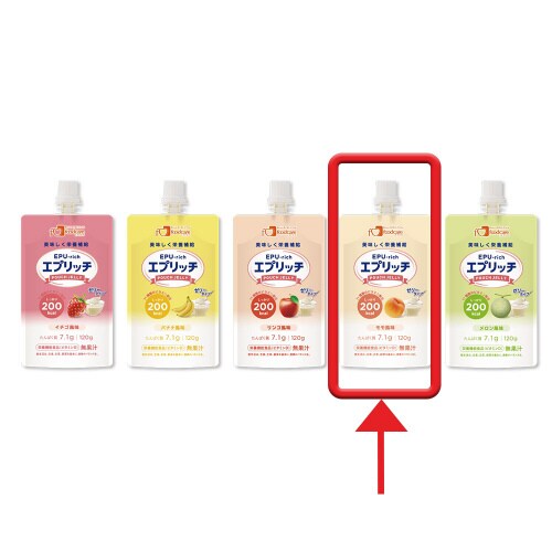 エプリッチパウチゼリー モモ風味 120g×36個