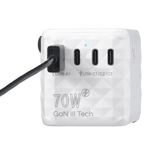 海外用マルチ変換プラグPD70W付白