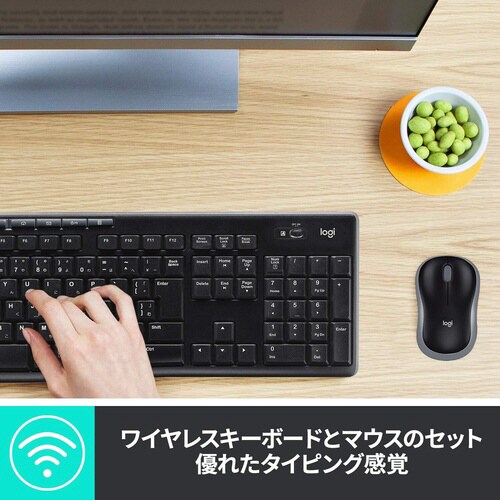 キーボード ワイヤレスコンボ MK270 グレー