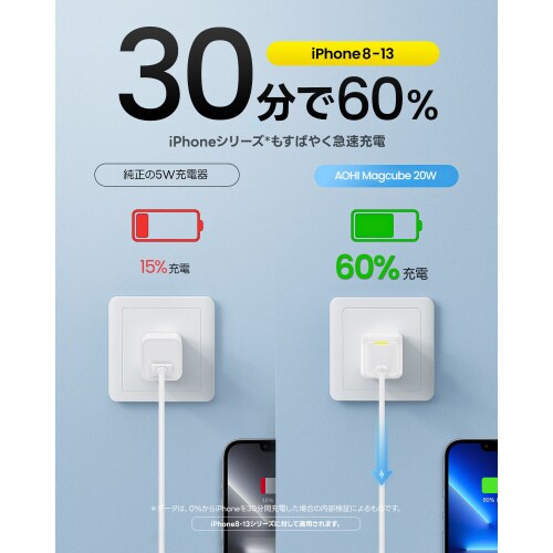 USB充電器 PD 20W 1ポート イエロー